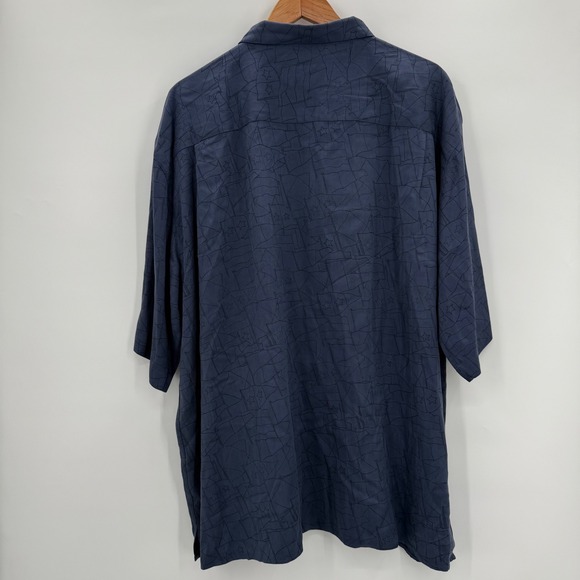 Pusser's Island Style Silk Shirt XL Flags Stars Nautical Button Up Menswear - Picture 6 of 8